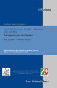 Transzendenzen des Realen : Mit Laudationes zu den Autoren von Wolfram Hogrebe, Günter Abel u. Mathias Schmoeckel (Ernst-Robert-Curtius-Vorlesungen Band 002) （Erw. Neuausg. 2013. 194 S. 24.5 cm）