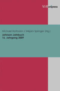 Johnson-Jahrbuch 16. Jahrgang 2009 (Johnson-Jahrbuch Band 016, Jahr 2009) （2011. 154 S. 245 mm）