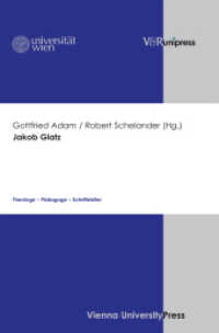 Jakob Glatz : Theologe - Pädagoge - Schriftsteller （2009. 123 S. 245 mm）