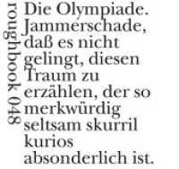 Gedichtverdacht : Die Olympiade. Jammerschade, daß es nicht gelingt... (roughbooks 48) （2019. 94 S. 159 x 137 mm）