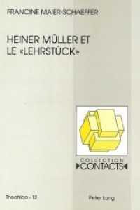 Heiner Müller et le "Lehrstück" (Contacts .12) （Neuausg. 1992. 373 S. 225 mm）