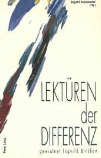 Lektüren der Differenz : Studien aus Mediävistik und Geschlechtergeschichte- Gewidmet Ingvild Birkhan （Neuausg. 2002. 230 S. 220 mm）