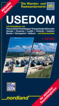Usedom mit Ortsplänen von Peenemünde, Karlshagen, Trassenheide, Zinnowitz, Zempin, Koserow, Loddin, Ückeritz, Usedom, Ba (Deutsche Ostseeküste) （2024-2026. 2024. 20.3 cm）