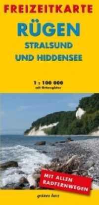 Freizeitkarte Rügen, Stralsund und Hiddensee : Mit Ortsregister. 1 : 100.000 （10., überarb. Aufl. 2018. 240 mm）