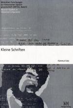 Kleine Schriften (Muenchner Forschungen Zur Historischen Sprachwissenschaft)
