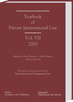 Yearbook of Private International Law 2005 〈Vol. 7〉