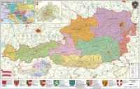 Stiefel Wandkarte Gro&szlig;format &Ouml;sterreich, politisch, ohne Metallst&auml;be : PLZ- und Organisationskarte. Plano. Laminiert. Beschrift- u. abwischbar (Stiefel Wandkarte Gro&szlig;format, ohne Metallst&auml;be) （5., &uuml;berarb. Aufl.）
