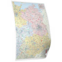 Kastanea PLZ-Karte Ostdeutschland, 111 x 154 cm, Papierkarte gerollt : 1:350 000. Posterlandkarte mit 5stelligen PLZ und Verwaltungsgrenzen. 1:350000 （Neuaufl. 2007. 110 x 153 cm）