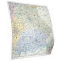 Kastanea Postleitzahlenkarte Bayern, 110 x 112 cm, 1:350 000, Papierkarte gerollt, folienbeschichtet und beleistet : Posterlandkarte. Beleistet. Mit wasserlöslichem Stift beschreibbar. 1:350000 （Stand 2021. 2013. 112 cm）