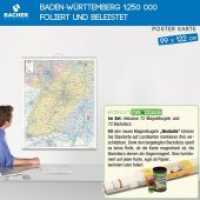 Baden-Württemberg 1:250 000 foliert und beleistet, Edition Neoballs : Inklusive Set aus 72 Magnetkugeln (4x18 Stück grün, gelb, blau, rot), 72 Backdiscs zum Markieren auf der Karte.. 1:250000 （2016. 1 S. 99 x 122 cm）