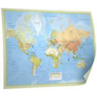 Weltkarte "Reiseweltkarte", 1:31 Mio.,folienbeschichtet, inkl. Metallbeleistung und Magnetkugeln Neoballs : 1:31000000 （2016. 1 S. 98 x 129 cm）