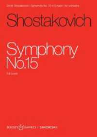 Sinfonie Nr. 15 : op. 141. Orchester. Studienpartitur. （2023. 144 S. 297 mm）