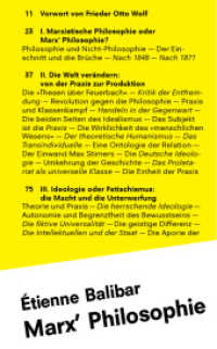 Marx' Philosophie （2013. 240 S. 19 cm）