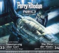 Perry Rhodan NEO MP3 Doppel-CD Folgen 33 + 34, 2 MP3-CDs : Dämmerung über Gorr; Die Ehre der Naats. 700 Min.. Lesung (Perry Rhodan NEO Folge.33/34) （2013. 141 x 126 mm）