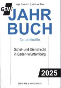 GEW-Jahrbuch 2025 für Lehrkräfte : Schul- und Dienstrecht in Baden-Württemberg （44., überarb. Aufl. 2025. 1096 S. 19.8 cm）