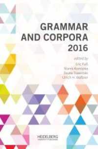 Grammar and Corpora 2016 （2018. 468 S. 235 cm）