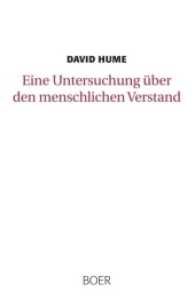 Eine Untersuchung über den menschlichen Verstand : Aus dem Englischen übersetzt und herausgegeben von Raoul Richter （2017. 244 S. 221 mm）