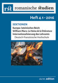 Romanische Studien Heft 4 (Romanische Studien Zeitschrift 4) （2017. 726 S. 21 cm）