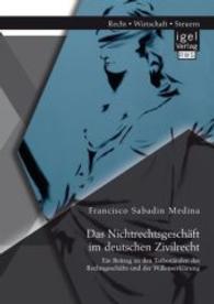 Nichtrechtsgeschaft im deutschen Zivilrecht : Ein Beitrag zu den Tatbestanden des Rechtsgeschafts und der Willenserklarung -- Paperback / softback (Ge