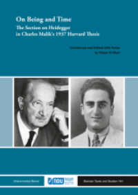 On Being and Time : The Section on Heidegger in Charles Malik's 1937 Harvard Thesis