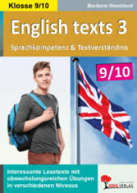 English texts Band 3 / Klasse 9-10 : Sprachkompetenz und Textverständnis (English texts - The next, please) （4. Aufl. 2015. 64 S. zahlr. schwarz-w. Illustr. 29.7 cm）