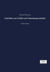Schriften zur Kritik und Literaturgeschichte : Erster Band -- Paperback / softback (German Language Edition)