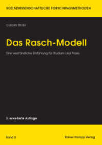 Das Rasch-Modell : Eine verständliche Einführung für Studium und Praxis (Sozialwissenschaftliche Forschungsmethoden 2)
