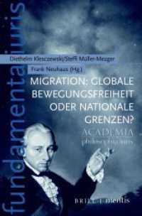 Migration: Globale Bewegungsfreiheit oder nationale Grenzen? (fundamenta iuris 15) （2021. X, 201 S. 5 SW-Zeichn., 2 Farbzeichn., 6 Tabellen. 23.5 cm）