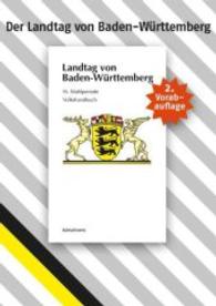 Sonderausgabe Landtag von Baden-Württemberg : 16. Wahlperiode （2. Vorabaufl. 2016. 20 S. 13,5 cm）