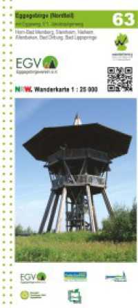 Eggegebirge (Nordteil) mit Eggeweg, E1, Jakobspilgerweg Blatt 63, topographische Wanderkarte NRW : 1:25.000. 1:25000 (Geo Map) （7., überarb. Aufl. 2025. 25 cm）