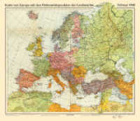 Historische Karte: EUROPA Februar 1940 mit den Flottenstützpunkten der Großmächte (gerollt) : Europa auf der Grundlage des Hitler-Stalin-Paktes （2022. 1 S. 1 Abb. 70 x 96 cm）