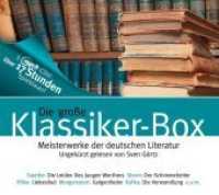 Die große Klassiker Box, 5 MP3-CDs : Die Verwandlung; Der Schimmelreiter; Die Leiden des jungen Werther; Liebeslied; Galgenlieder. 1020 Min. （2015. 141 x 137 mm）