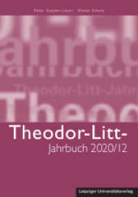 Theodor-Litt-Jahrbuch 2020/12: Bildung in Demokratie und Diktatur : Bilanz und Perspektiven 30 Jahre nach der Friedlichen Revolution (Theodor-Litt-Jahrbuch 2020/12) （2021. 180 S. 20.5 cm）