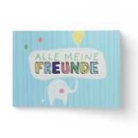 Alle meine Freunde | Hochwertiges Freundebuch für Mädchen und Jungen zum Ausfüllen und Ausmalen im DIN A5-Format : | Poesiealbum für Kinder in der Schule und Kindergarten mit fröhlichen Tieren （Erstauflage. 2018. 84 S. 210 cm）
