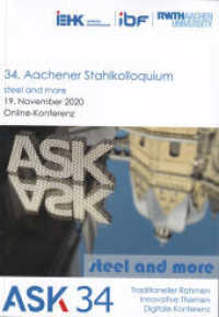 34. Aacher Stahlkolloquium - Werkstofftechnik （1. Auflage 2020. 2020）