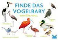 Finde das Vogelbaby : Ein Memo-Spiel （2025. 50 farbig illustrierte Memo-Karten + Booklet. 10 x 14.5 cm）