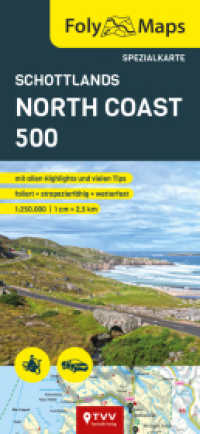 FolyMaps Karte Schottlands North Coast 500 : Spezialkarte 1:250 000