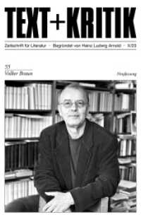 Volker Braun (TEXT+KRITIK 55 / Neufassung) （2023. 264 S. 230 mm）