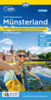 ADFC-Regionalkarte Münsterland, 1:75.000, mit Tagestourenvorschlägen, reiß- und wetterfest, E-Bike-geeignet, mit Knotenp : Mit der 100-Schlösser-Route. 1:75000 (ADFC-Regionalkarte 1:75000) （12., überarb. Aufl. 2024. 23.2 cm）