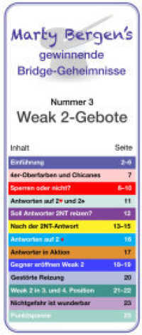 Weak 2-Gebote （1. Aufl. 2010. 24 S. 21 cm）