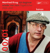Manfred Krug. Ich beginne wieder von vorn, Audio-CD, MP3 : Tagebücher 2000 - 2001. Ungekürzte Lesung (1 MP3-CD). 550 Min. （1. 2024. 145 mm）