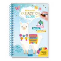 Trötsch Bastelbuch Beschäftigungsbuch Meine ersten Kreuzstichbilder Niedliche Tiere : Beschäftigungsbuch Entdeckerbuch （2025. 20 S. 26 cm）