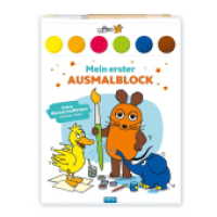 TRÖTSCH - Die Maus | Mein erster Ausmalblock | Malblock mit Wasserfarben (Ab 3 Jahren) : Wasserfarben-Ausmalblock zum Abreißen mit Pinsel （2025. 24 S. 29 cm）