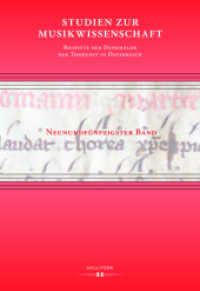 Studien zur Musikwissenschaft - Beihefte der Denkmäler der Tonkunst in Österreich. Band 59 (Studien zur Musikwissenschaft .59) （2017. 144 S. 24 cm）