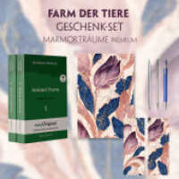 Farm der Tiere Geschenkset - 2 Teile (Buch + Audio-Online) + Marmorträume Schreibset Premium, m. 1 Beilage, m. 1 Buch (EasyOriginal.com - Lesemethode von Ilya Frank - Englisch) （2023. 570 S. 21 cm）