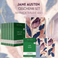 Jane Austen Geschenkset - 7 Bücher (Hardcover + Audio-Online) + Marmorträume Schreibset Basics, m. 7 Beilage, m. 7 Buch (EasyOriginal.com - Lesemethode von Ilya Frank - Englisch) （2023. 2234 S. 21 x 145 cm）