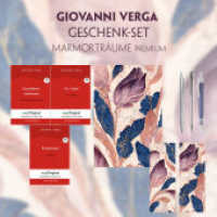Giovanni Verga Geschenkset - 3 Bücher (mit Audio-Online) + Marmorträume Schreibset Premium, m. 3 Beilage, m. 3 Buch (EasyOriginal.com - Lesemethode von Ilya Frank - Italienisch) （2023. 228 S. 19 cm）