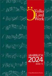 Jahrbuch des Österreichischen Volksliedwerkes · Band 73 | 2024 （2025. 238 S. zahlr. S/W-Abb., graph. Darst., Notenbeisp. 24 cm）
