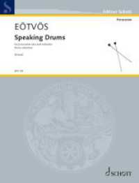 Edition Schott : Speaking Drums : Four poems for percussion solo and orchestra. Schlagzeug solo und Klavier. Klavierauszug. (a battere)