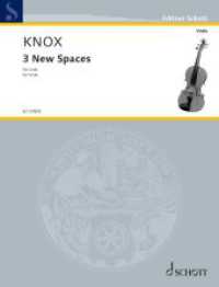 3 New Spaces : f&uuml;r Viola. Viola. Einzelausgabe. (Edition Schott)
